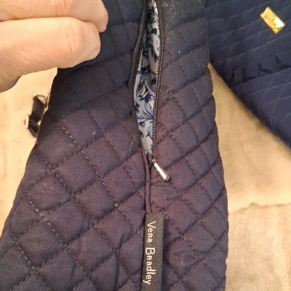 Vera Bradley Quilted Blue Tote - Picture 3 of 4